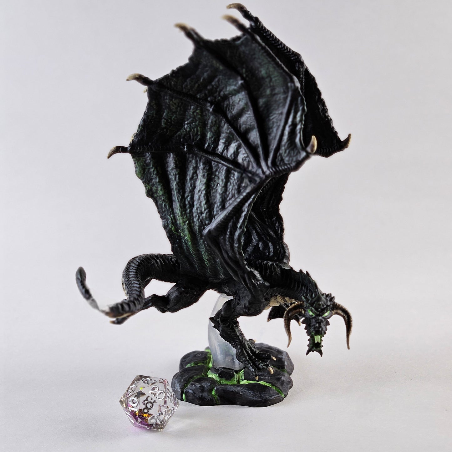 Black Dragon Minature: Dnd, D&D, TTRPG Artist Painted Monster Model