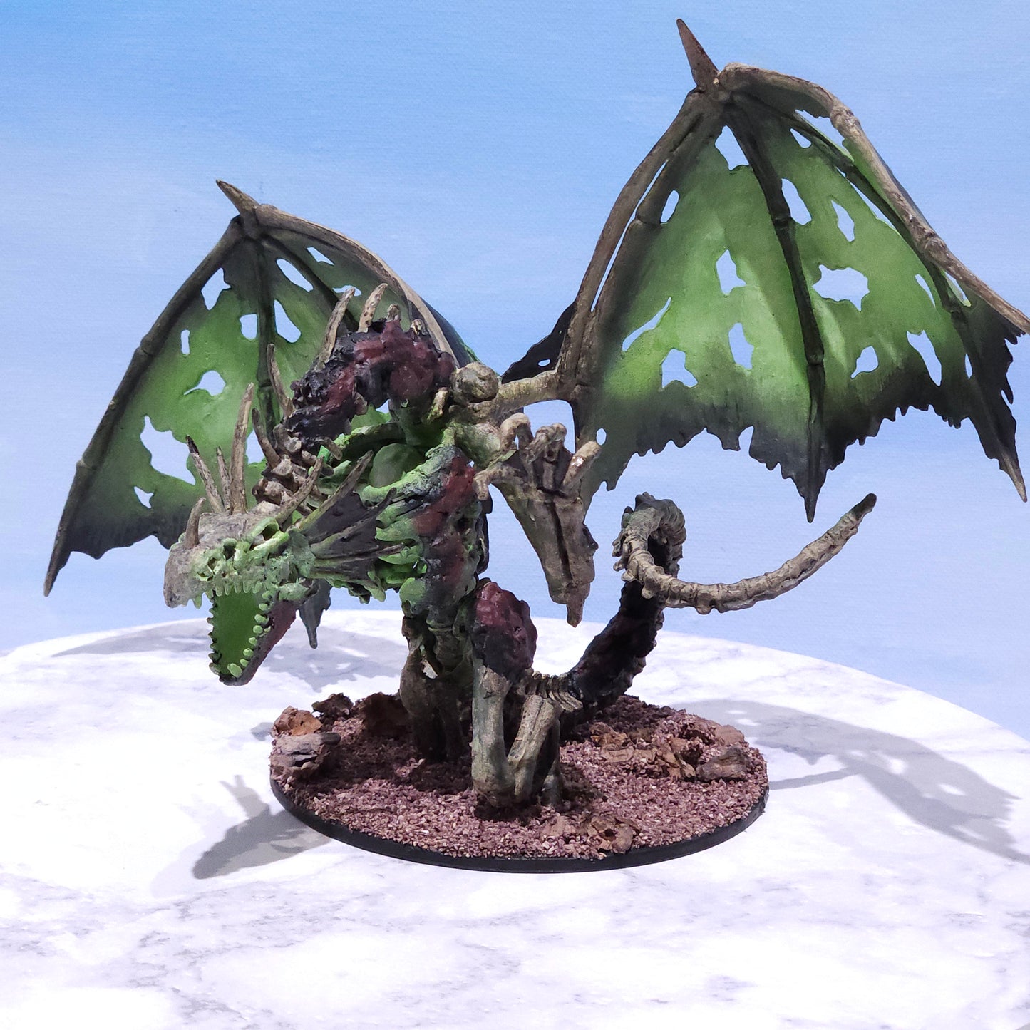Dracolich Painted Miniature (D&D) | Rose and Shadow