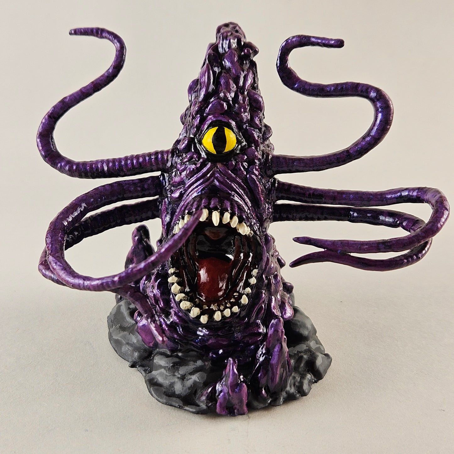 Amethyst Purple Roper Miniature: Dnd, D&D, TTRPG Artist Painted Monster Model