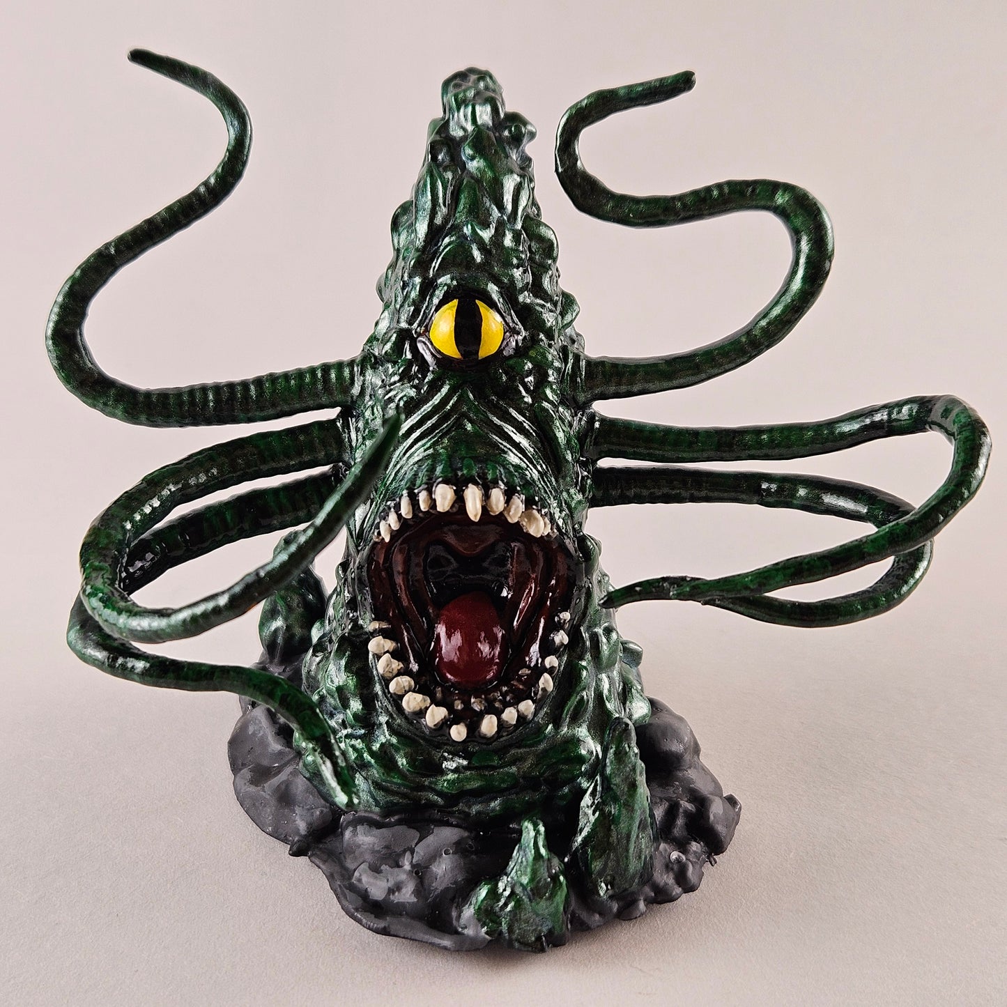 Emerald Green Roper Miniature: Dnd, D&D, TTRPG Artist Painted Monster Model