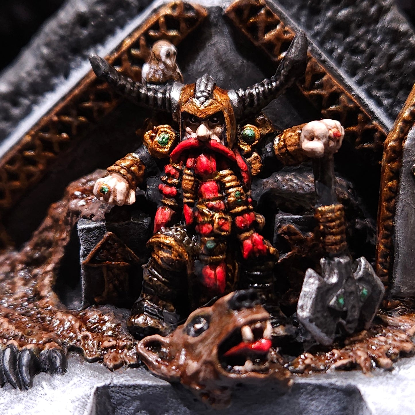 Dwarf King Miniature: Dnd, D&D, TTRPG Artist Painted Gaming Model