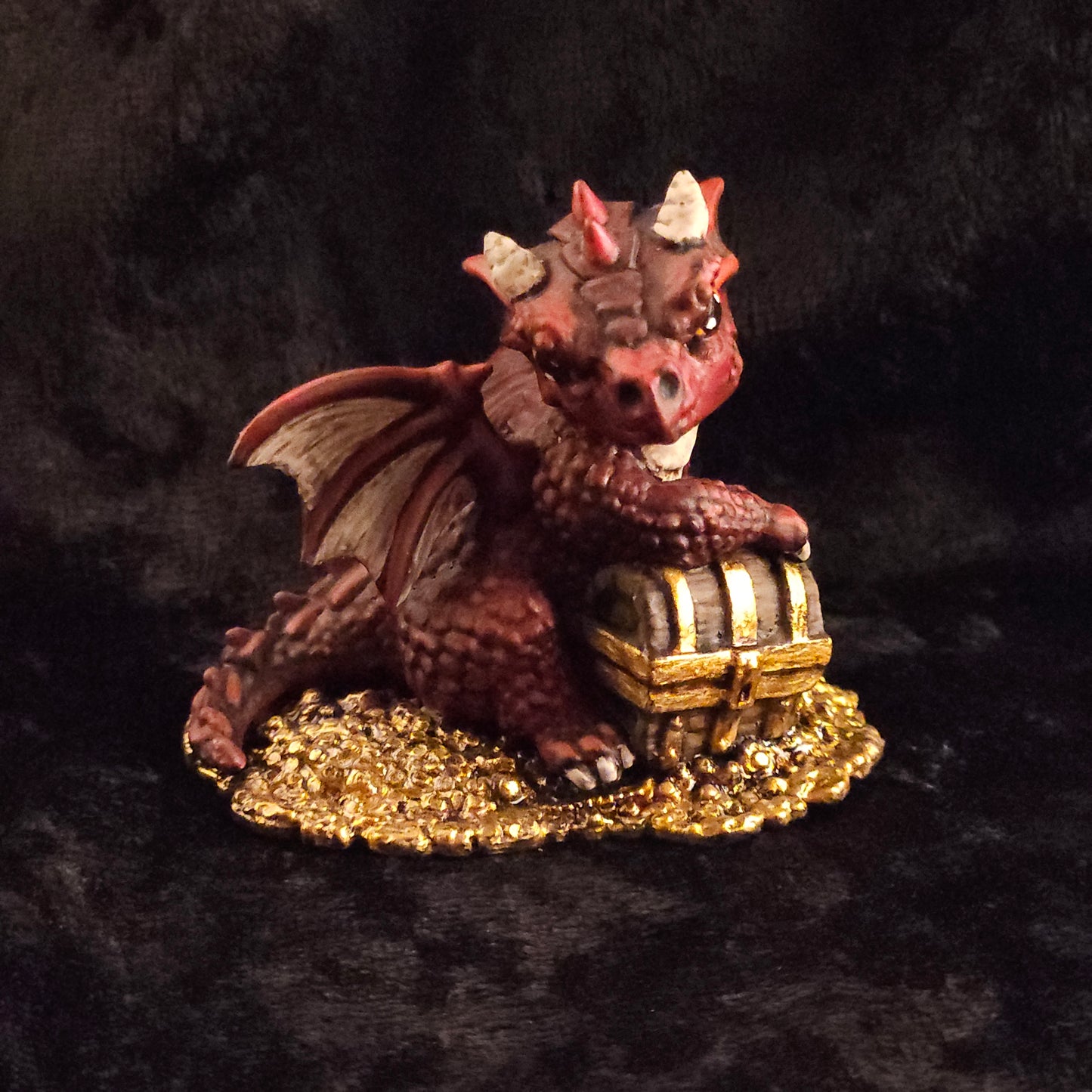 Baby Red Dragon Miniature: Dnd, D&D, TTRPG Artist Painted Monster Model