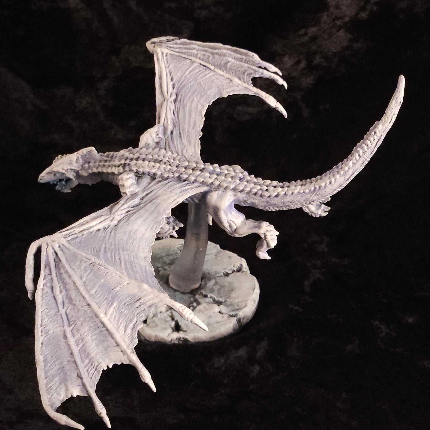 White Dragon Miniature: Dnd, D&D, TTRPG Artist Painted Monster Model
