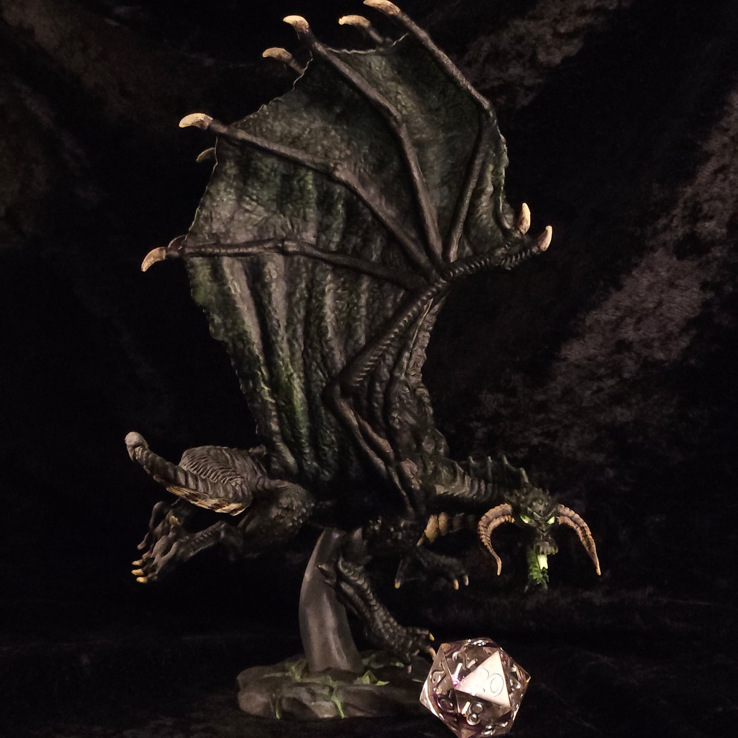 Black Dragon Minature: Dnd, D&D, TTRPG Artist Painted Monster Model