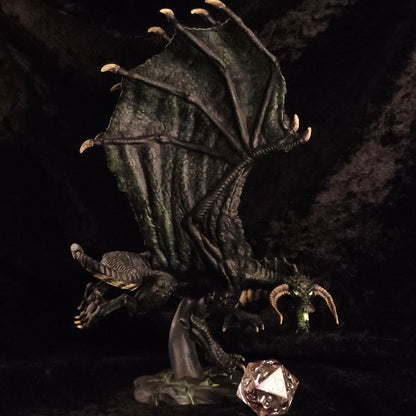 Black Dragon Minature: Dnd, D&D, TTRPG Artist Painted Monster Model