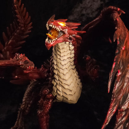 Red Dragon Miniature: Dnd, D&D, TTRPG Artist Painted Monster Model