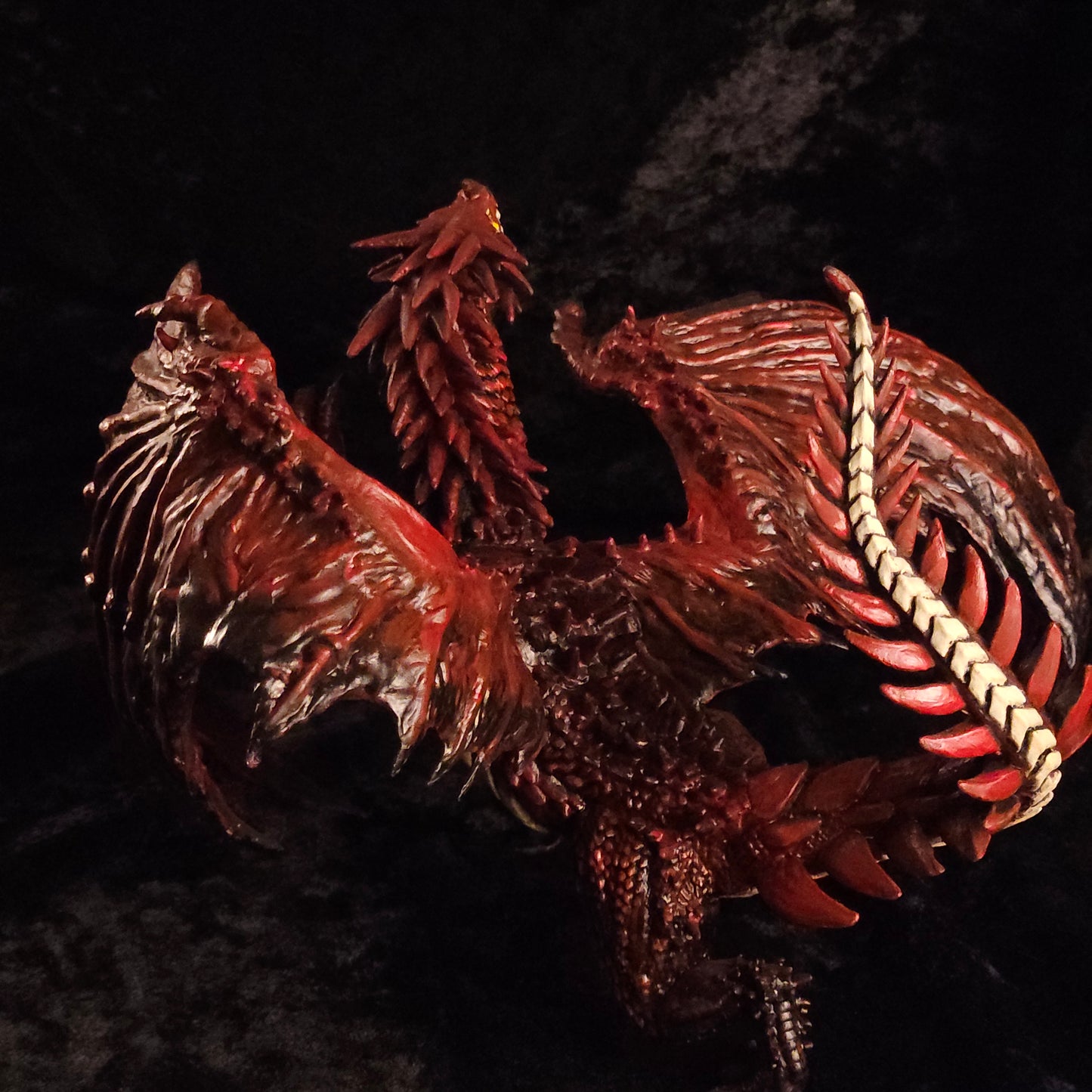 Red Dragon Miniature: Dnd, D&D, TTRPG Artist Painted Monster Model