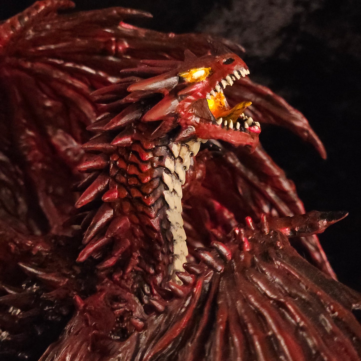 Red Dragon Miniature: Dnd, D&D, TTRPG Artist Painted Monster Model