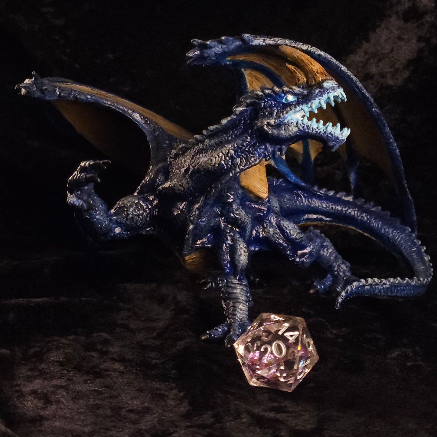 Blue Dragon Minature: Dnd, D&D, TTRPG Artist Painted Monster Model