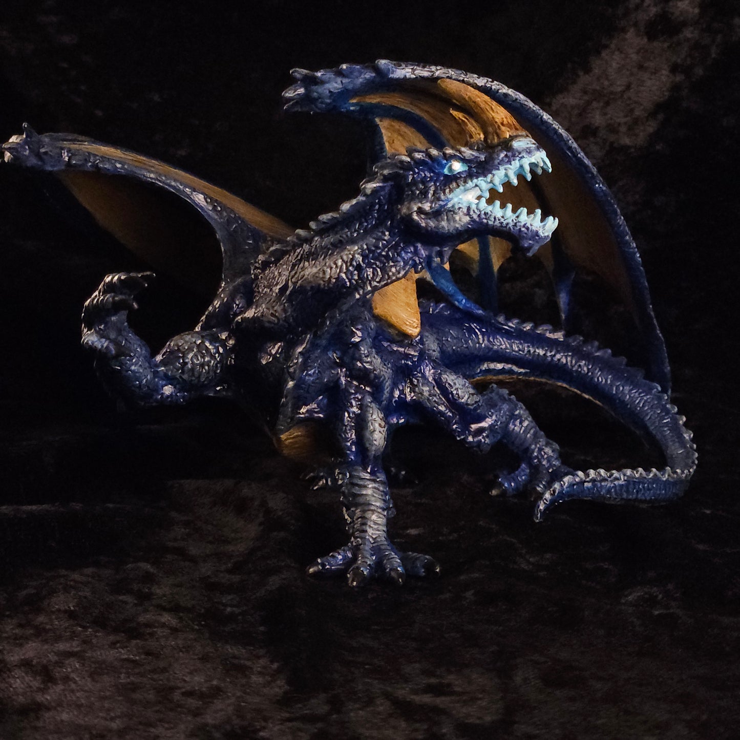 Blue Dragon Minature: Dnd, D&D, TTRPG Artist Painted Monster Model