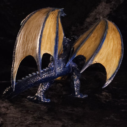 Blue Dragon Minature: Dnd, D&D, TTRPG Artist Painted Monster Model