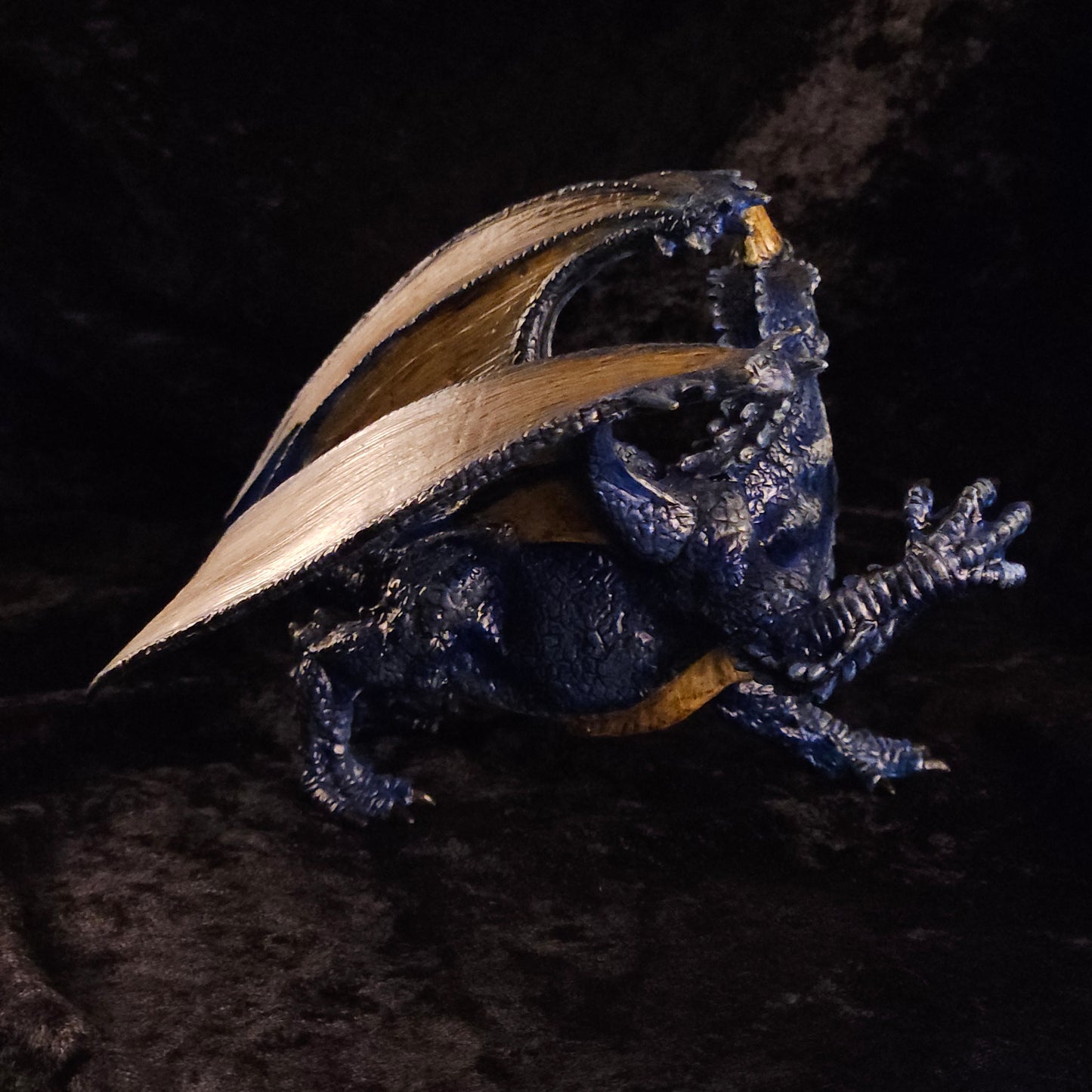 Blue Dragon Minature: Dnd, D&D, TTRPG Artist Painted Monster Model