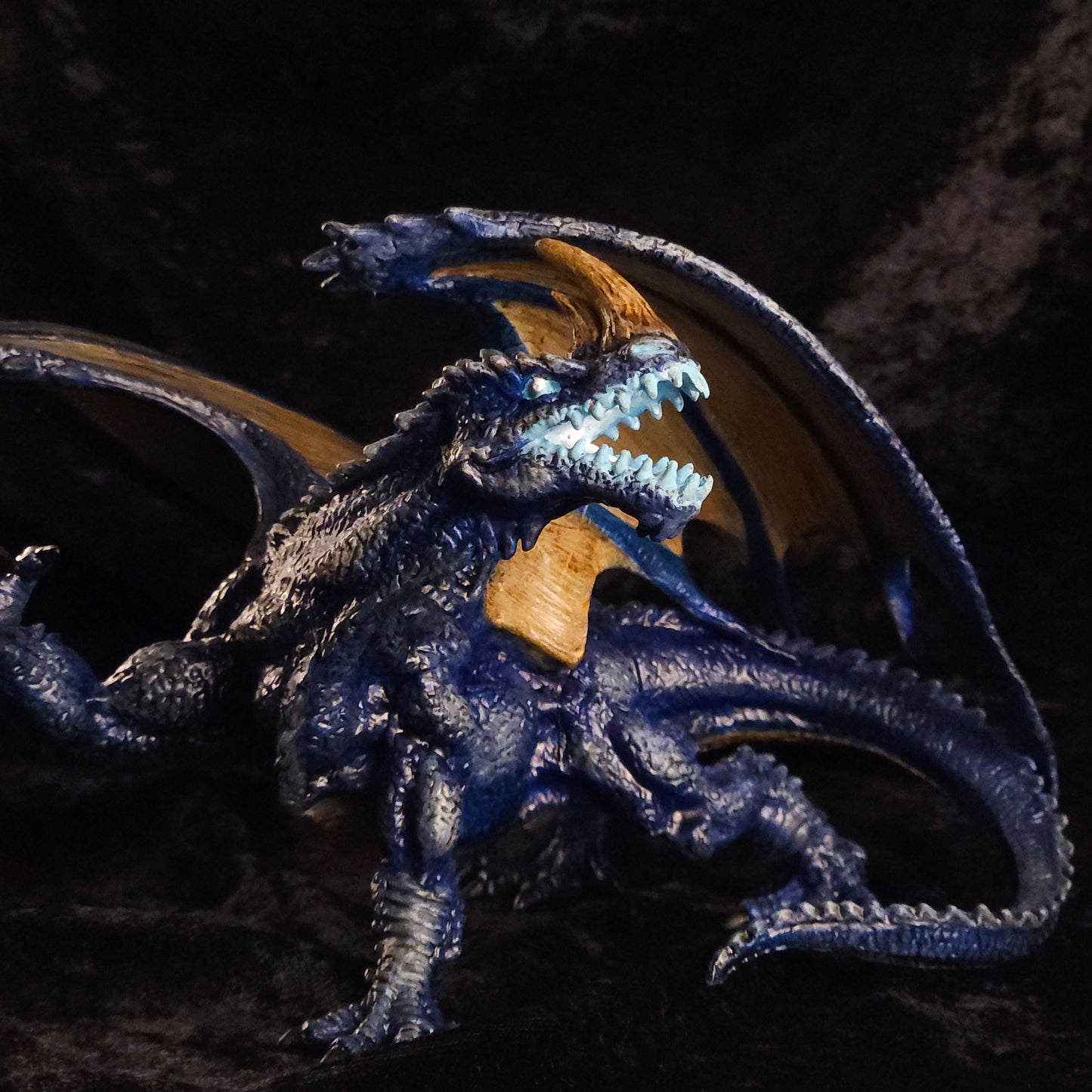 Blue Dragon Minature: Dnd, D&D, TTRPG Artist Painted Monster Model