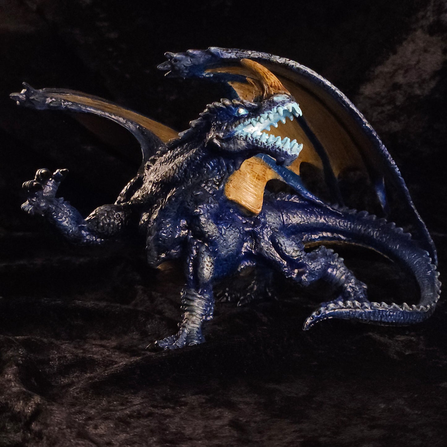 Blue Dragon Minature: Dnd, D&D, TTRPG Artist Painted Monster Model