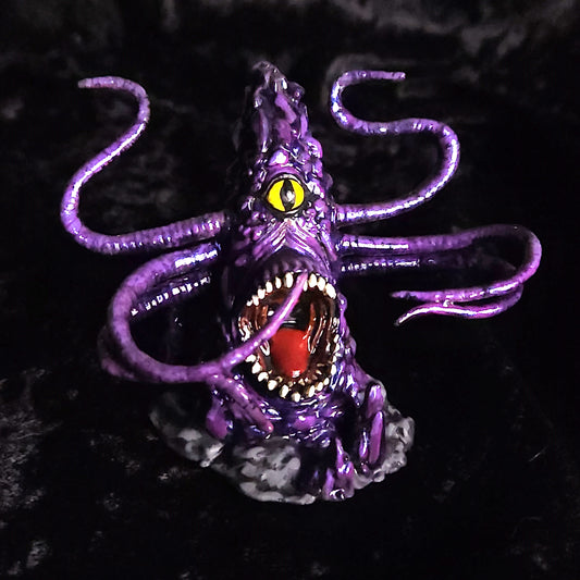 Amethyst Purple Roper Miniature: Dnd, D&D, TTRPG Artist Painted Monster Model