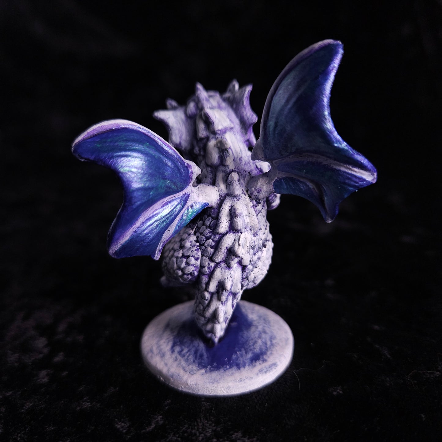 Baby White Dragon Miniature: Dnd, D&D, TTRPG Artist Painted Monster Model