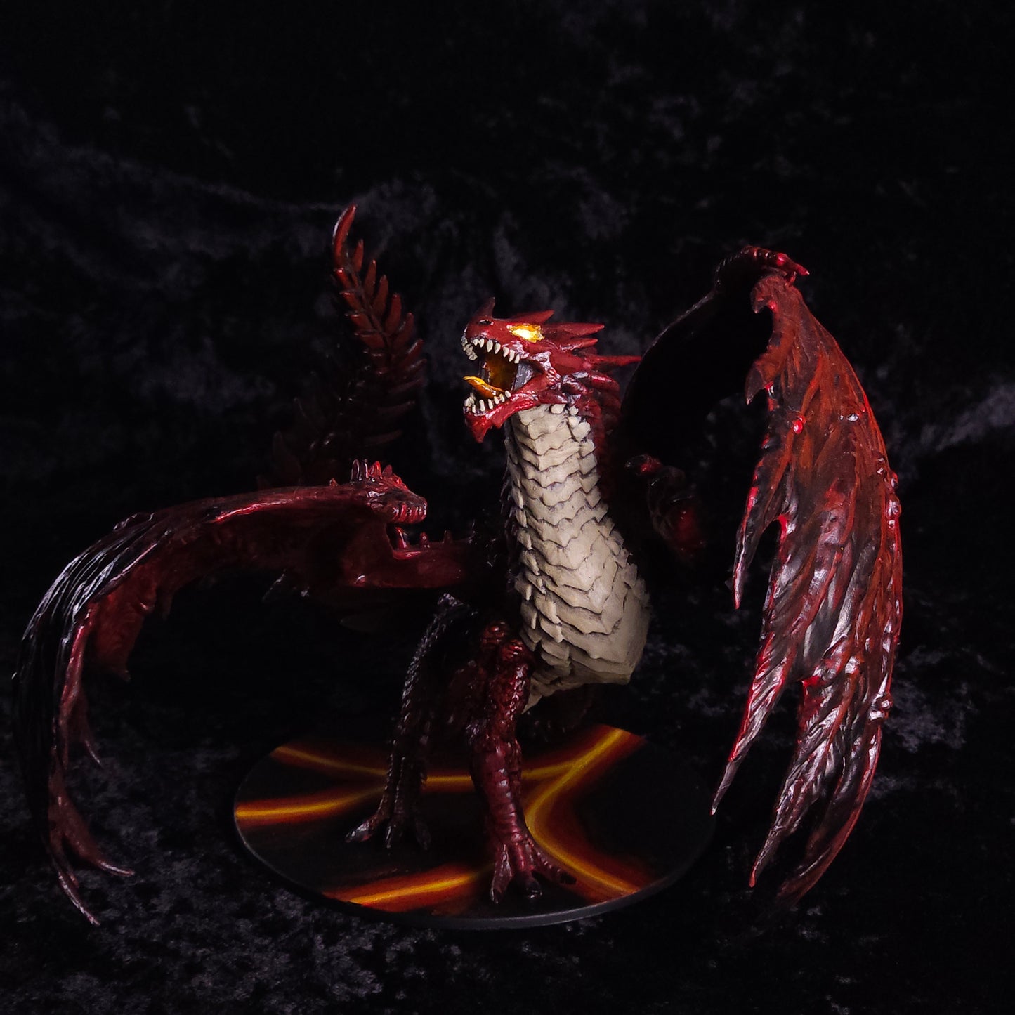 Red Dragon Miniature: Dnd, D&D, TTRPG Artist Painted Monster Model