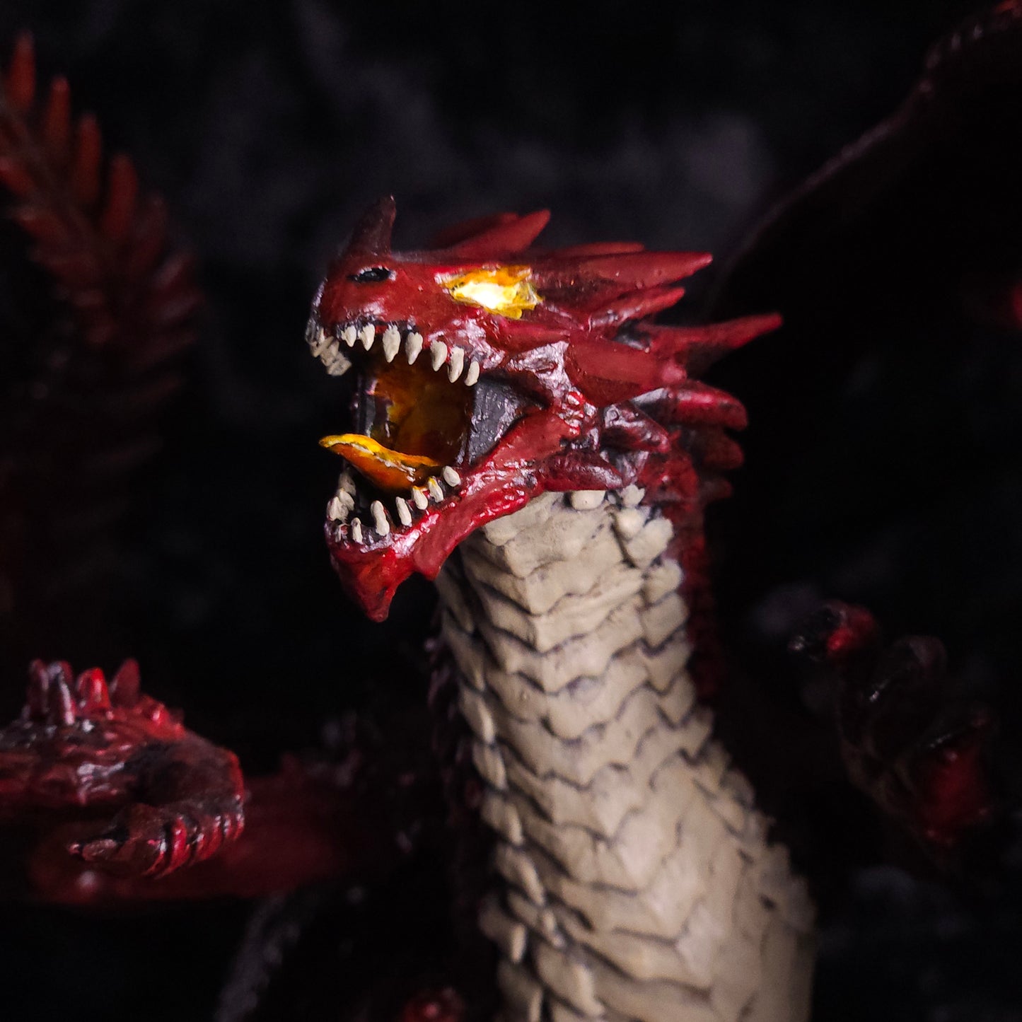 Red Dragon Miniature: Dnd, D&D, TTRPG Artist Painted Monster Model