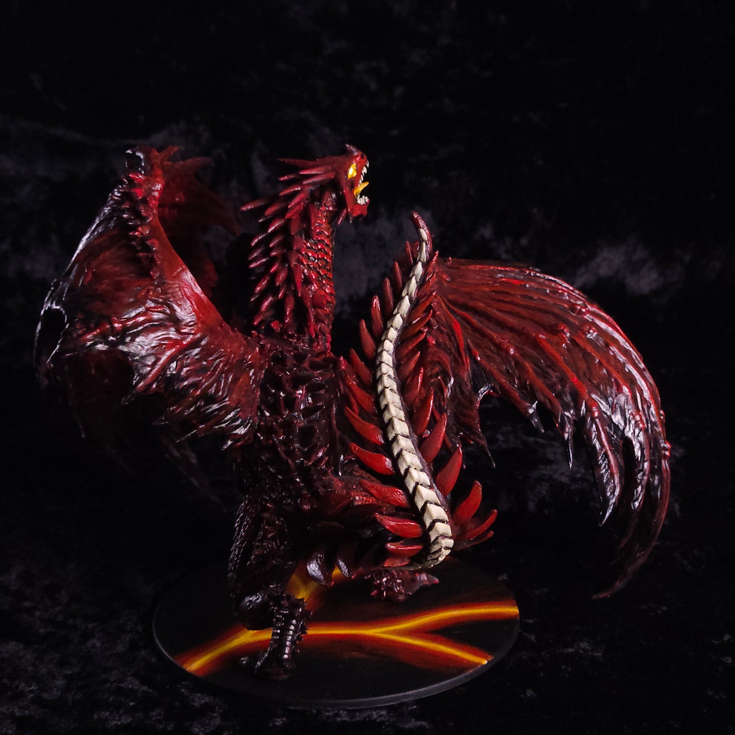 Red Dragon Miniature: Dnd, D&D, TTRPG Artist Painted Monster Model