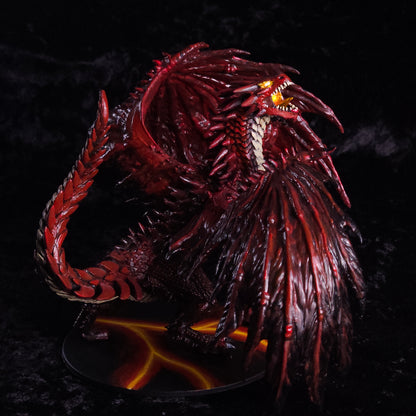 Red Dragon Miniature: Dnd, D&D, TTRPG Artist Painted Monster Model