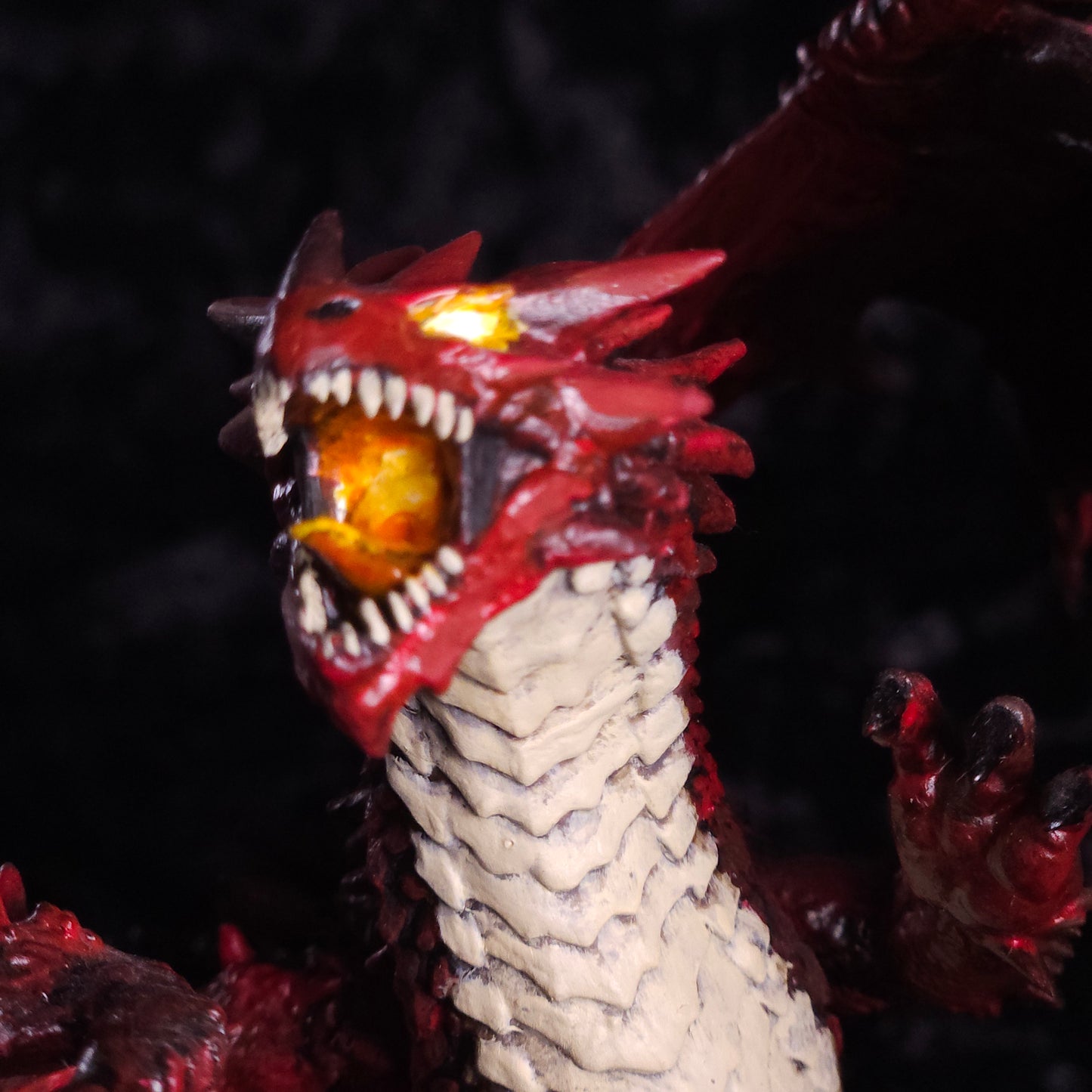 Red Dragon Miniature: Dnd, D&D, TTRPG Artist Painted Monster Model