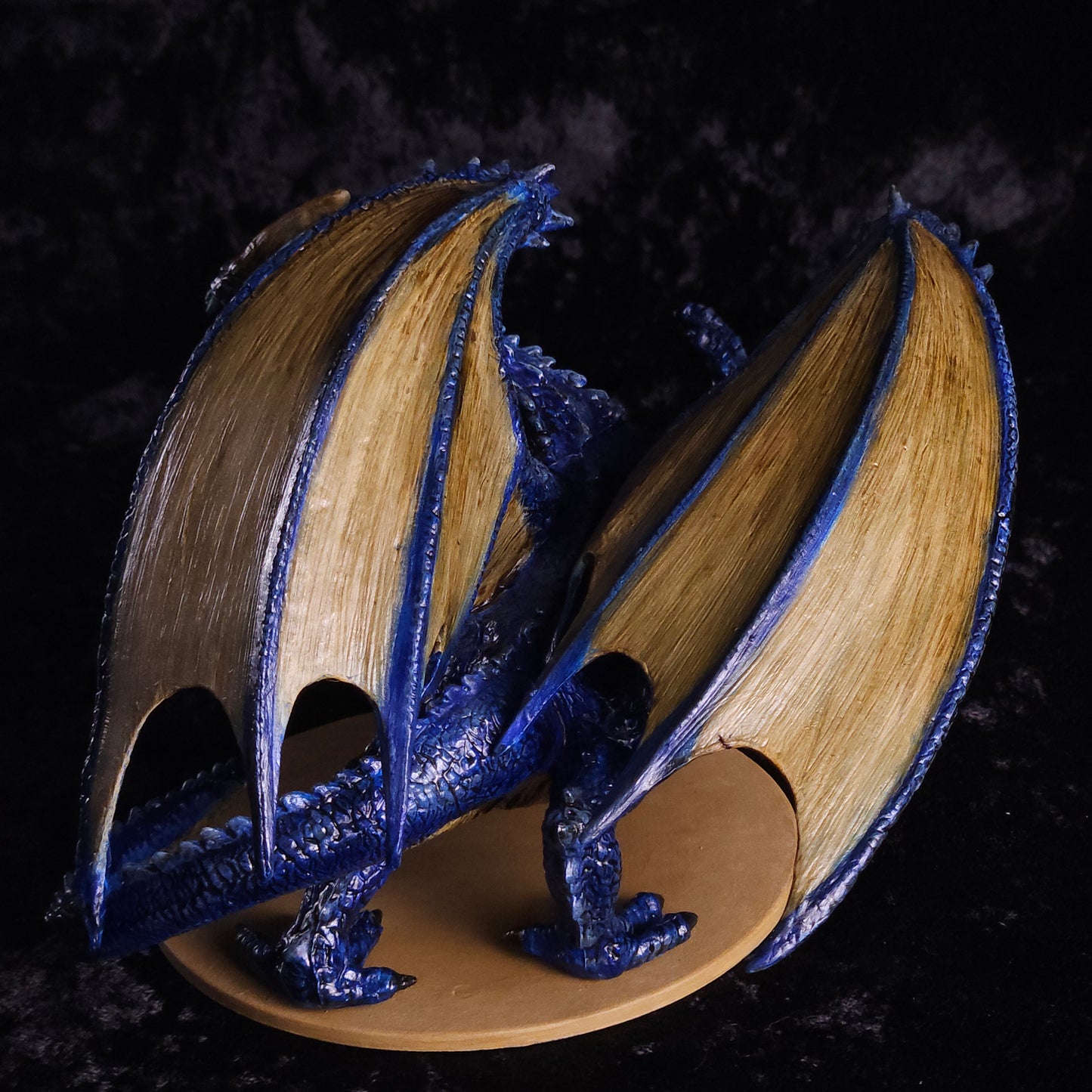 Blue Dragon Miniature: Dnd, D&D, TTRPG Artist Painted Monster Model