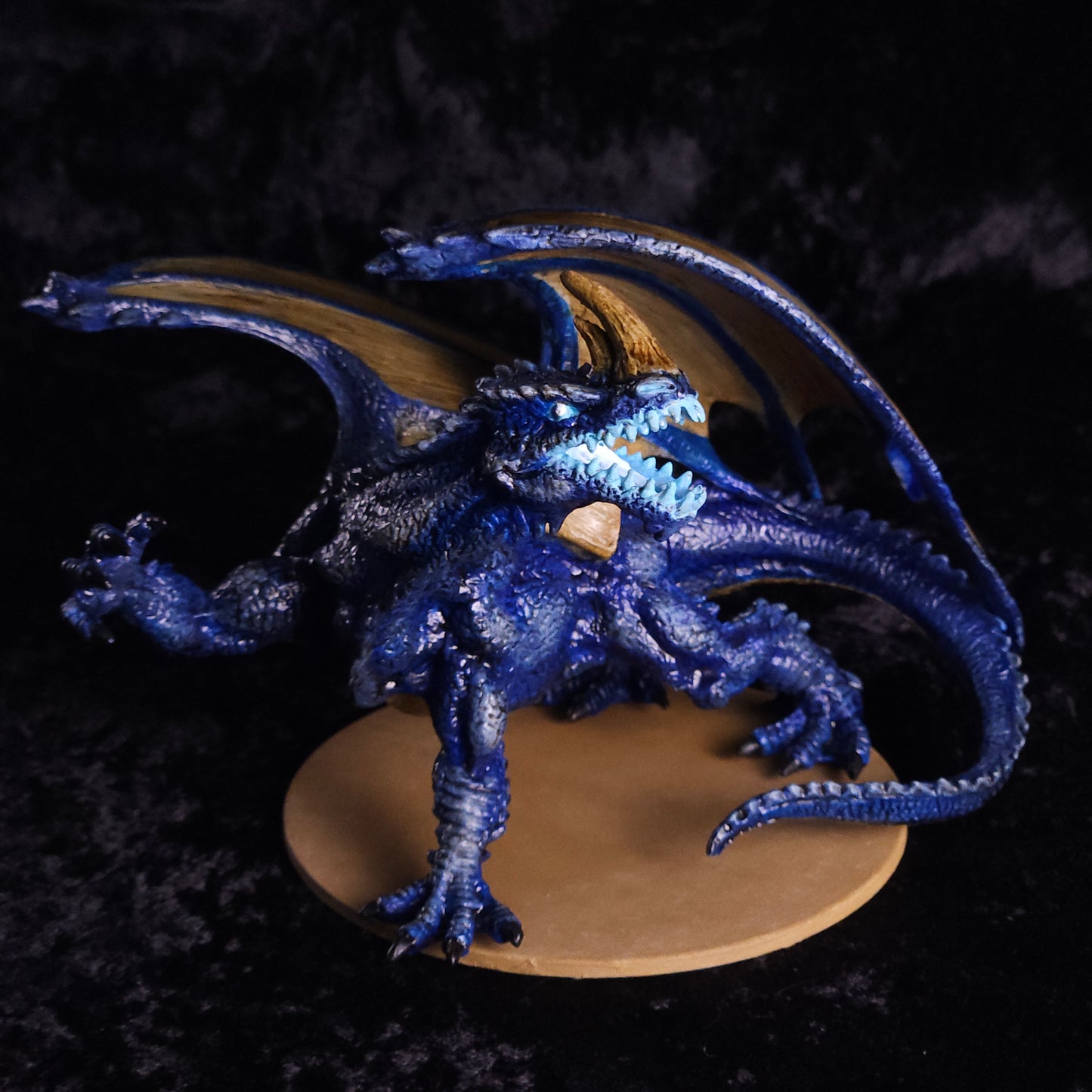 Blue Dragon Miniature: Dnd, D&D, TTRPG Artist Painted Monster Model