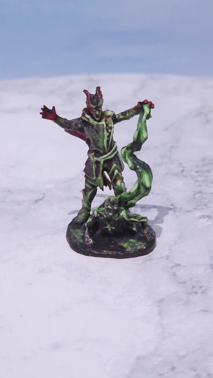 Tiefling Warlock Miniature: Dnd, D&D, TTRPG Artist Painted Gaming Model