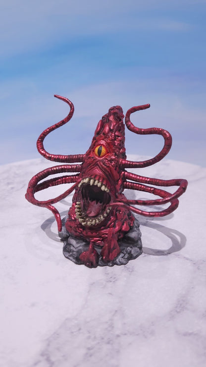 Ruby Red Roper Miniature: Dnd, D&D, TTRPG Artist Painted Monster Model