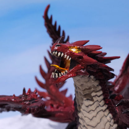 Red Dragon Miniature: Dnd, D&D, TTRPG Artist Painted Monster Model
