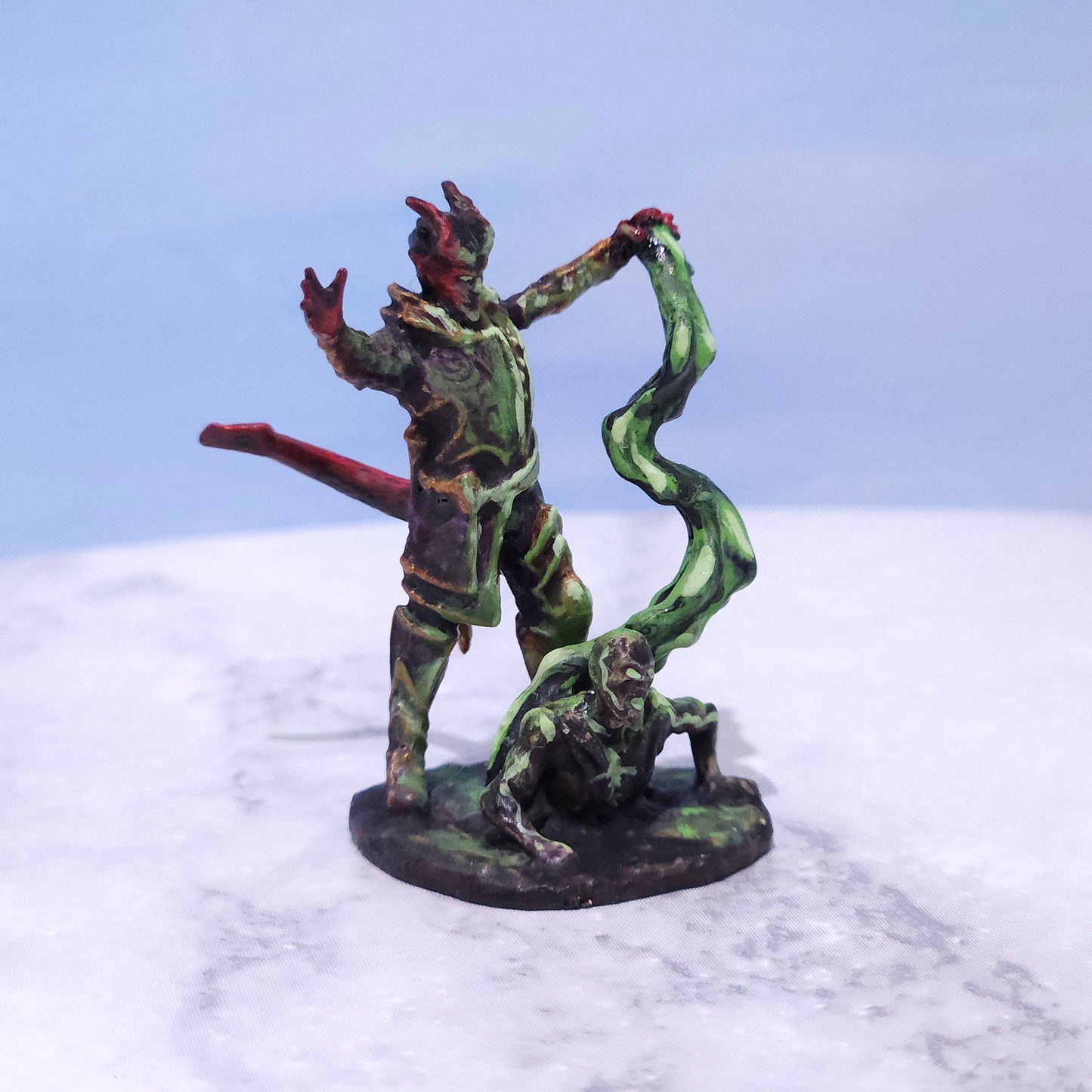 Tiefling Warlock Miniature: Dnd, D&D, TTRPG Artist Painted Gaming Model