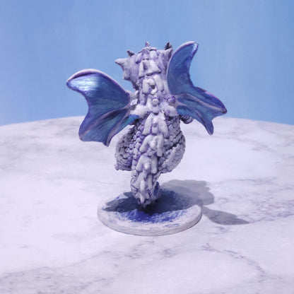 Baby White Dragon Miniature: Dnd, D&D, TTRPG Artist Painted Monster Model