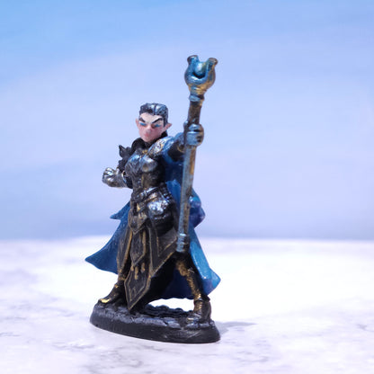 Female Elf Wizard Painted D&D Hero Miniature | Rose and Shadow