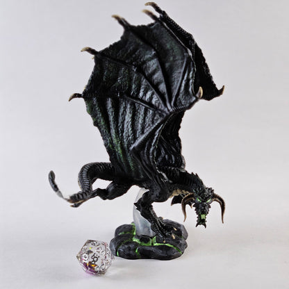 Black Dragon Minature: Dnd, D&D, TTRPG Artist Painted Monster Model