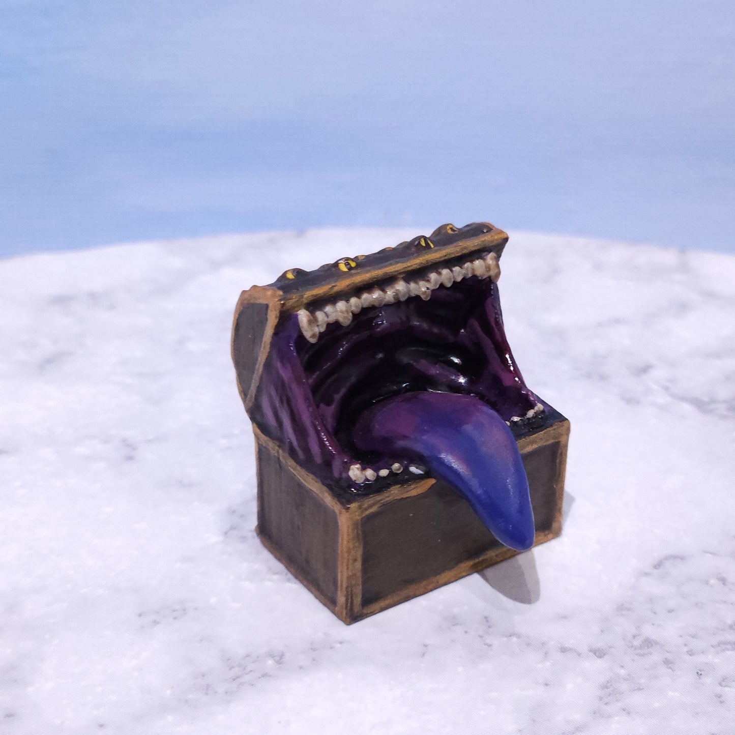 Mimic Miniature: Dnd, D&D, TTRPG Artist Painted Mimic Monster Model