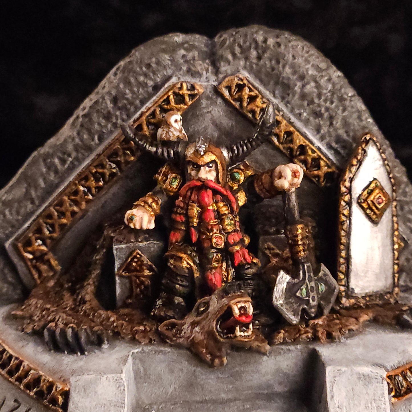 Dwarf King Miniature: Dnd, D&D, TTRPG Artist Painted Gaming Model