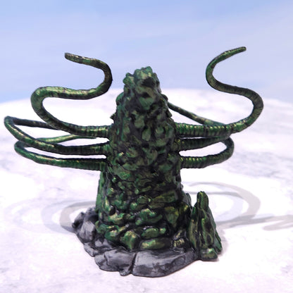 Emerald Green Roper Miniature: Dnd, D&D, TTRPG Artist Painted Monster Model