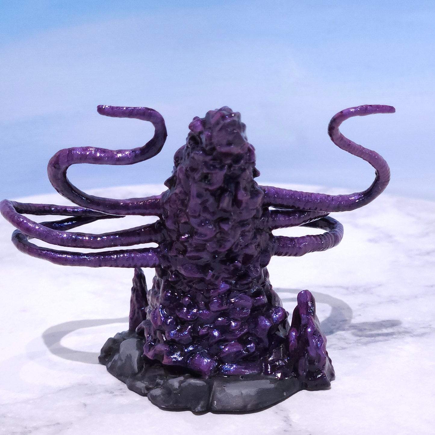 Amethyst Purple Roper Miniature: Dnd, D&D, TTRPG Artist Painted Monster Model