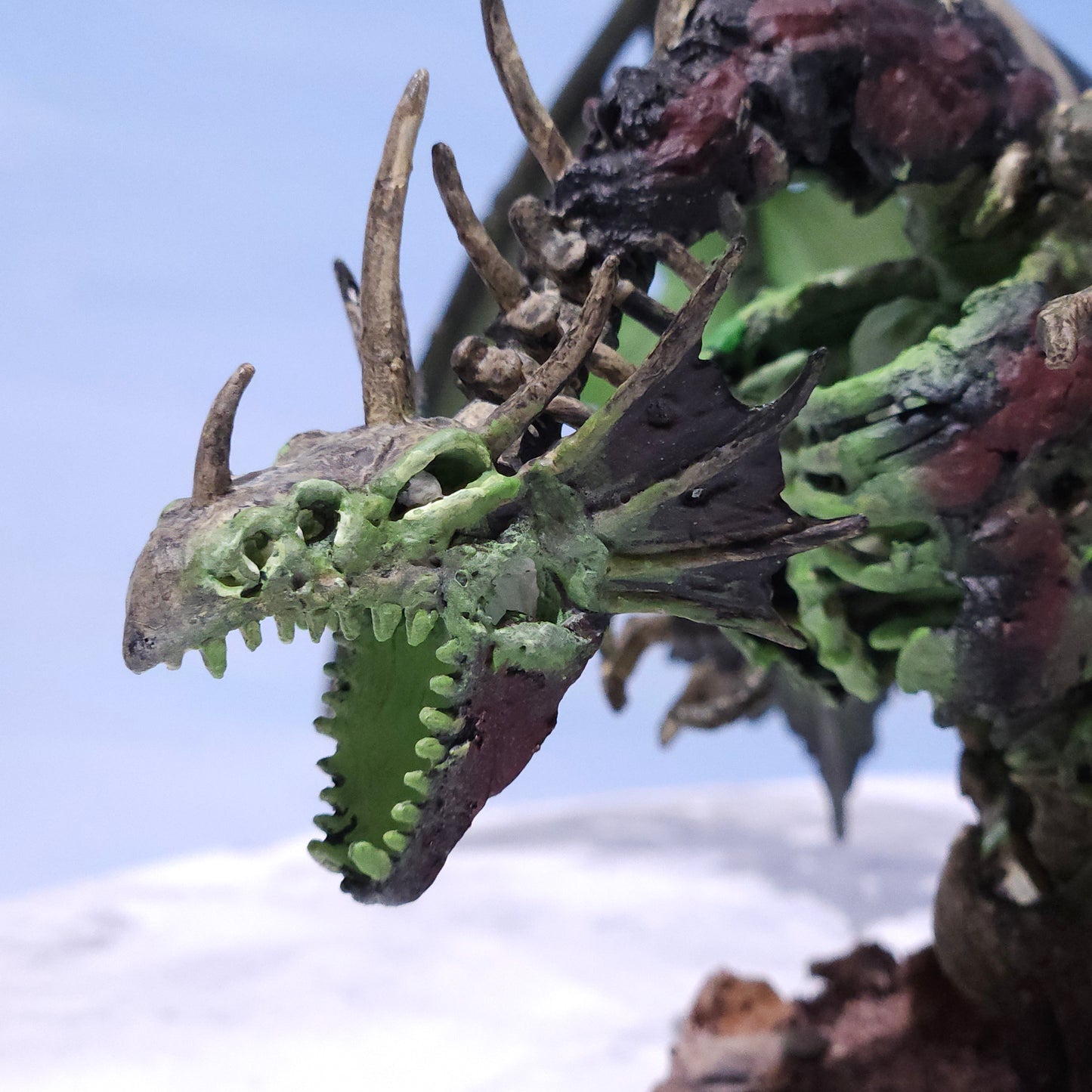 Dracolich Painted Miniature (D&D) | Rose and Shadow