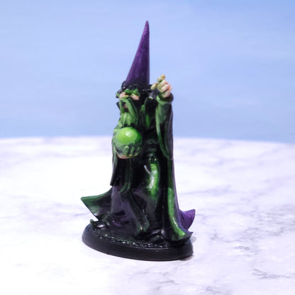 Evil Wizard Painted Miniature (D&D) | Rose and Shadow