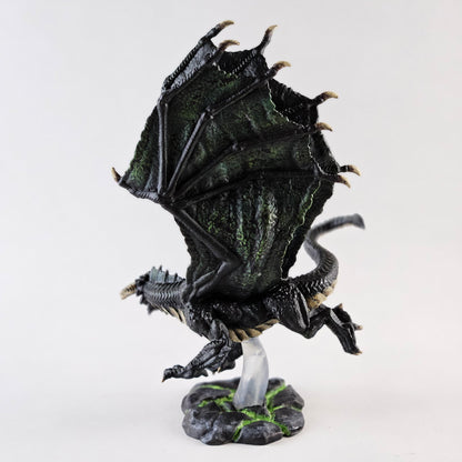 Black Dragon Minature: Dnd, D&D, TTRPG Artist Painted Monster Model