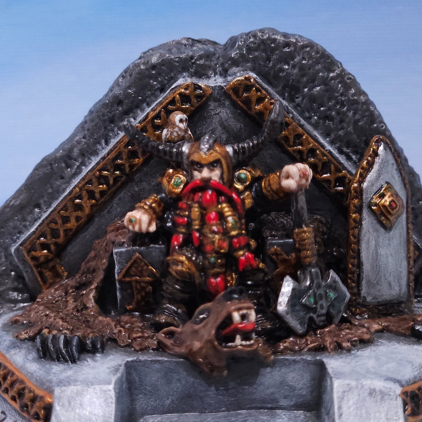 Dwarf King Miniature: Dnd, D&D, TTRPG Artist Painted Gaming Model