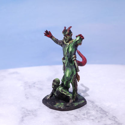Tiefling Warlock Miniature: Dnd, D&D, TTRPG Artist Painted Gaming Model