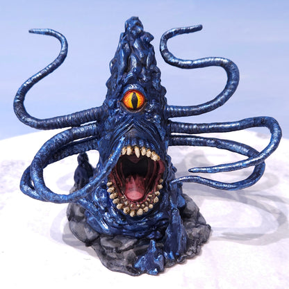 Sapphire Blue Roper Miniature: Dnd, D&D, TTRPG Artist Painted Monster Model