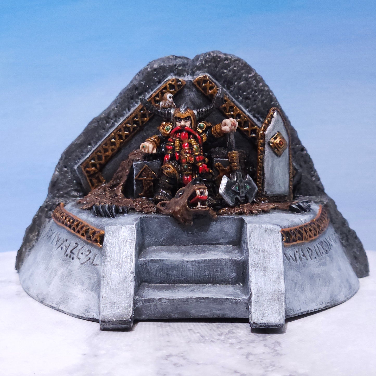 Dwarf King Miniature: Dnd, D&D, TTRPG Artist Painted Gaming Model