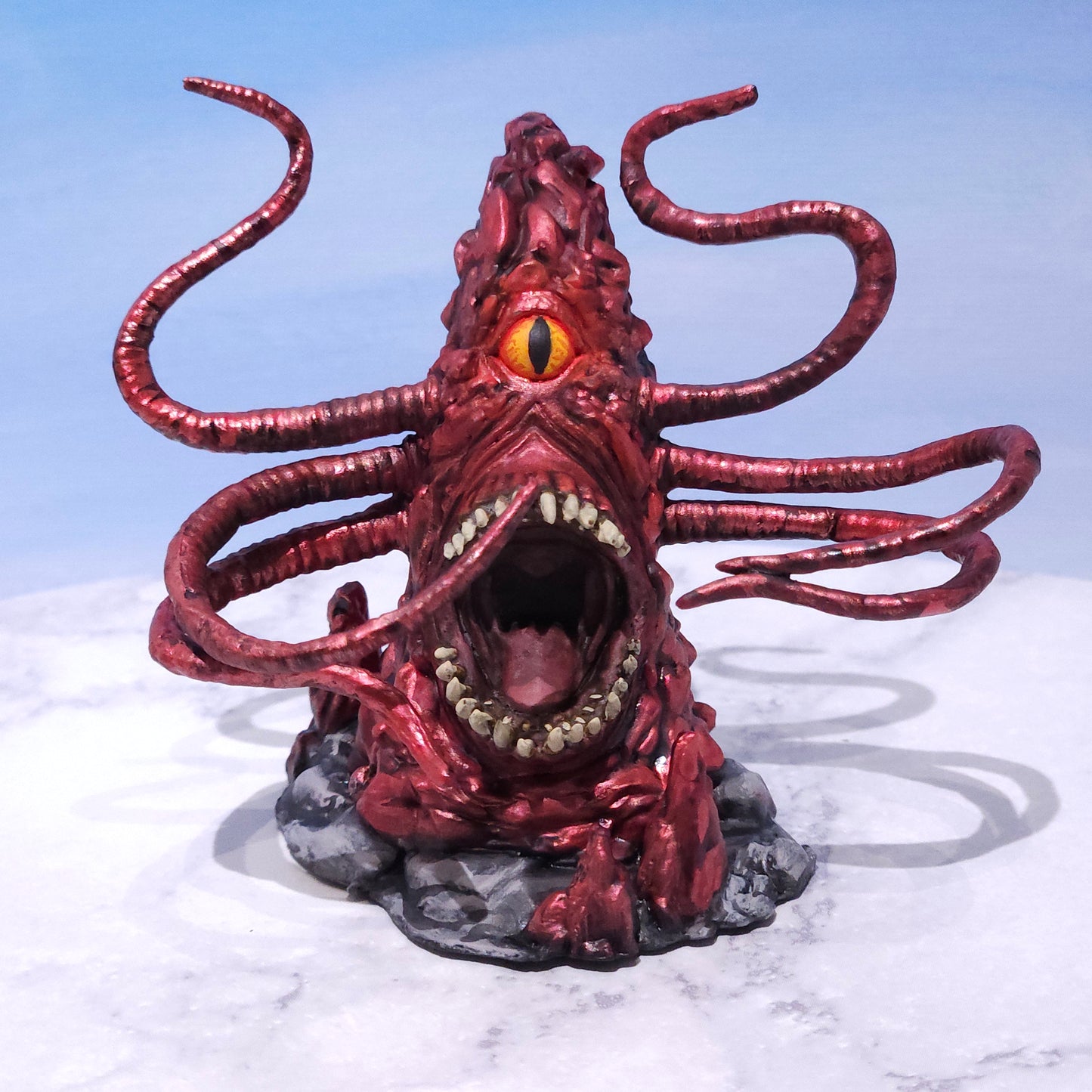 Ruby Red Roper Miniature: Dnd, D&D, TTRPG Artist Painted Monster Model