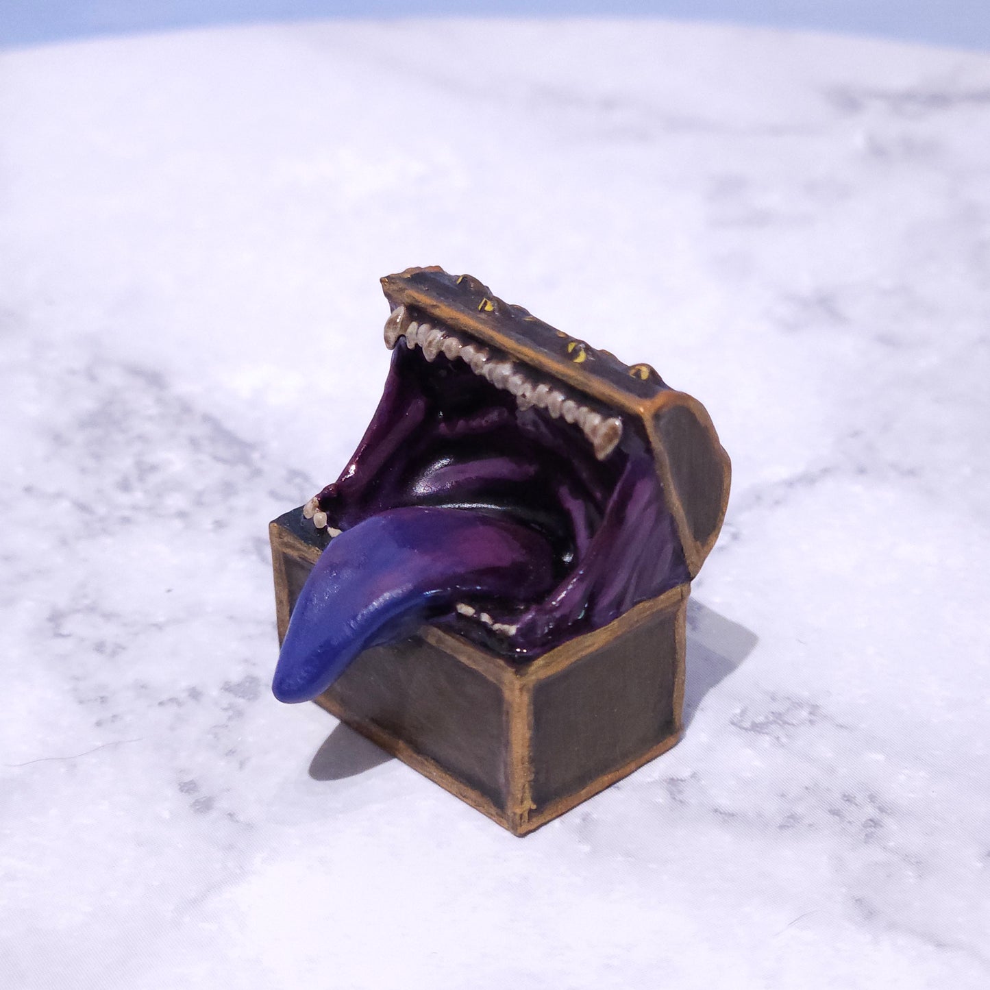 Mimic Miniature: Dnd, D&D, TTRPG Artist Painted Mimic Monster Model