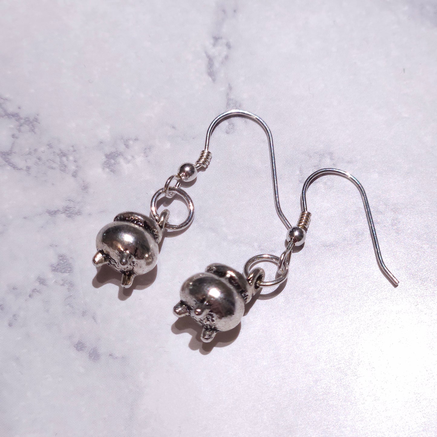 Silver Cauldron Charm Earrings | Witchy Occult Jewelry | Rose and Shadow