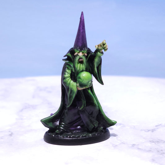 Evil Wizard Painted Miniature (D&D) | Rose and Shadow