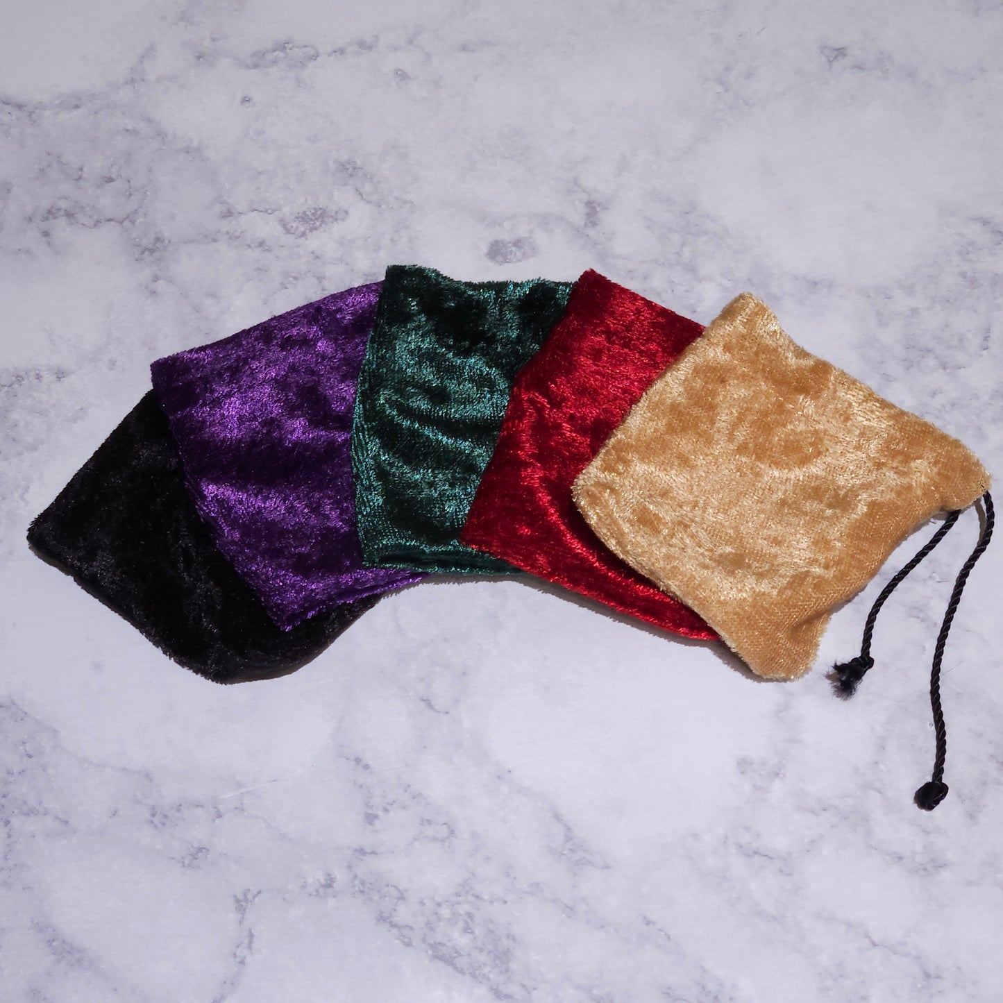 Handsewn Crushed Velvet Drawstring Bags | Witchy Spell Pouches